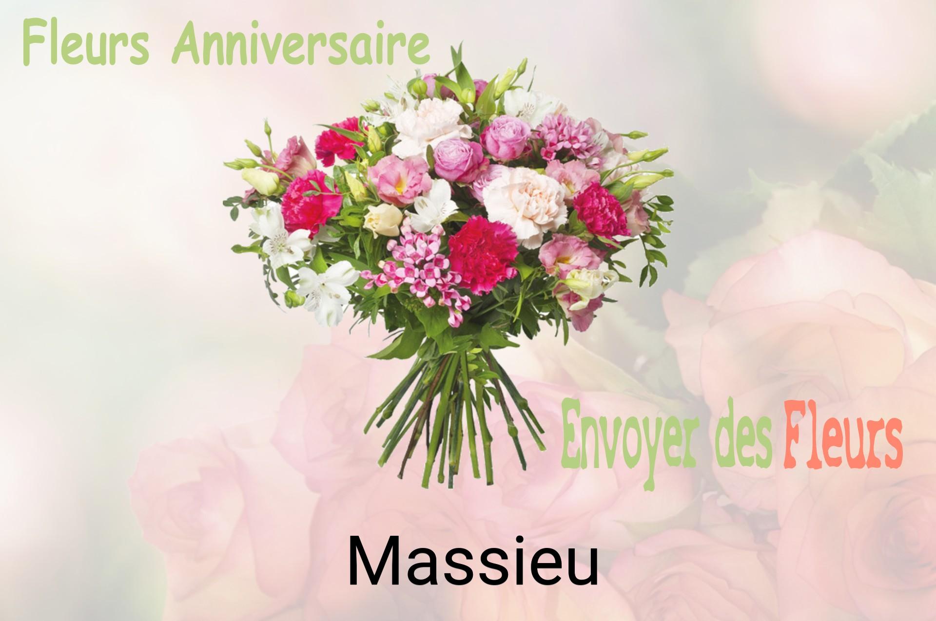Bouquet de fleurs d’anniversaire livré à Massieu